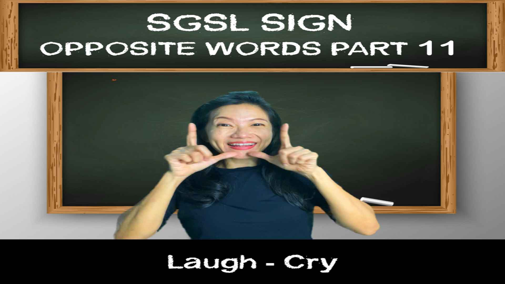 Singapore Sign Language (SgSL) Lesson: Opposite Words Part 11