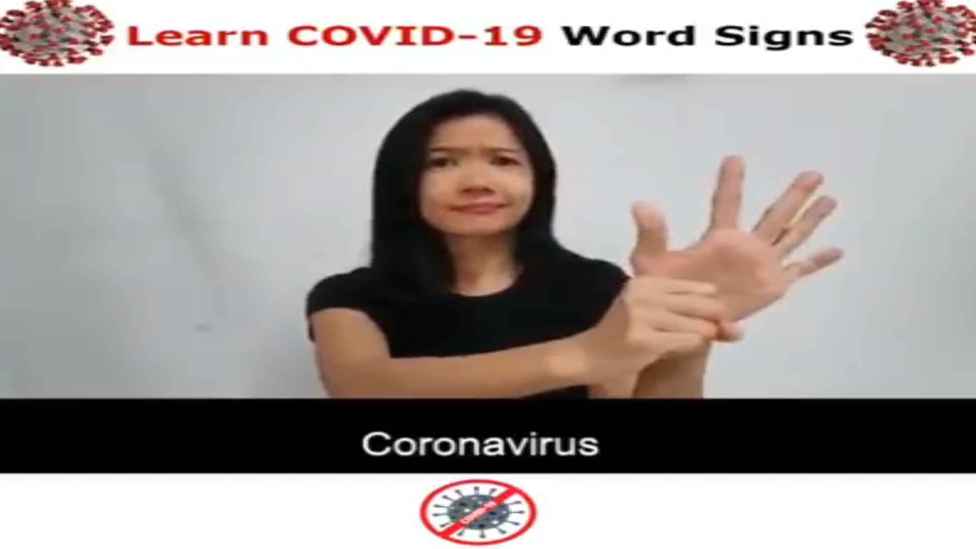 Singapore Sign Language (SgSL) Lesson: COVID-19 Words