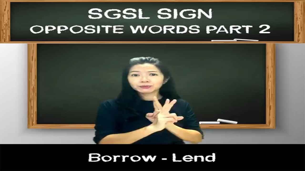Singapore Sign Language (SgSL) Lesson: Opposite Words Part 2