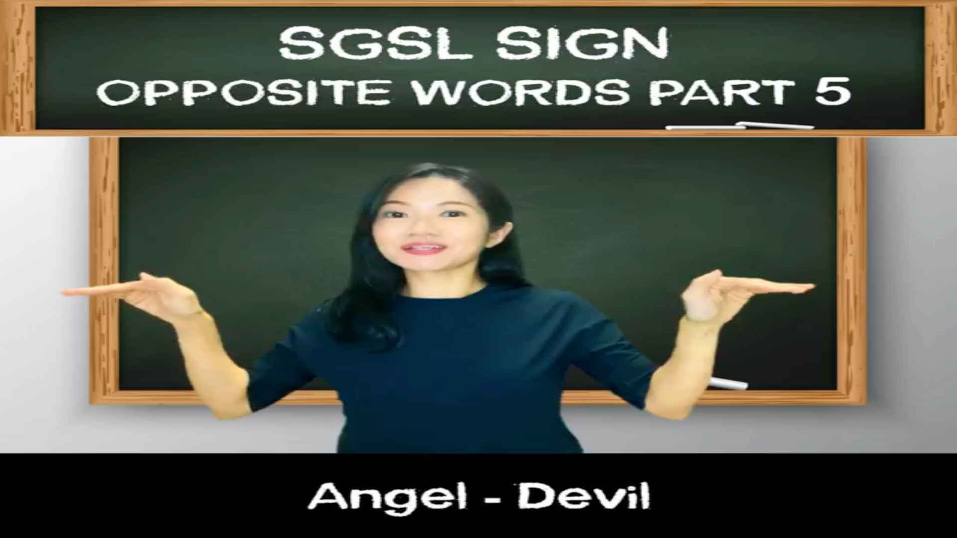 Singapore Sign Language (SgSL) Lesson: Opposite Words Part 5