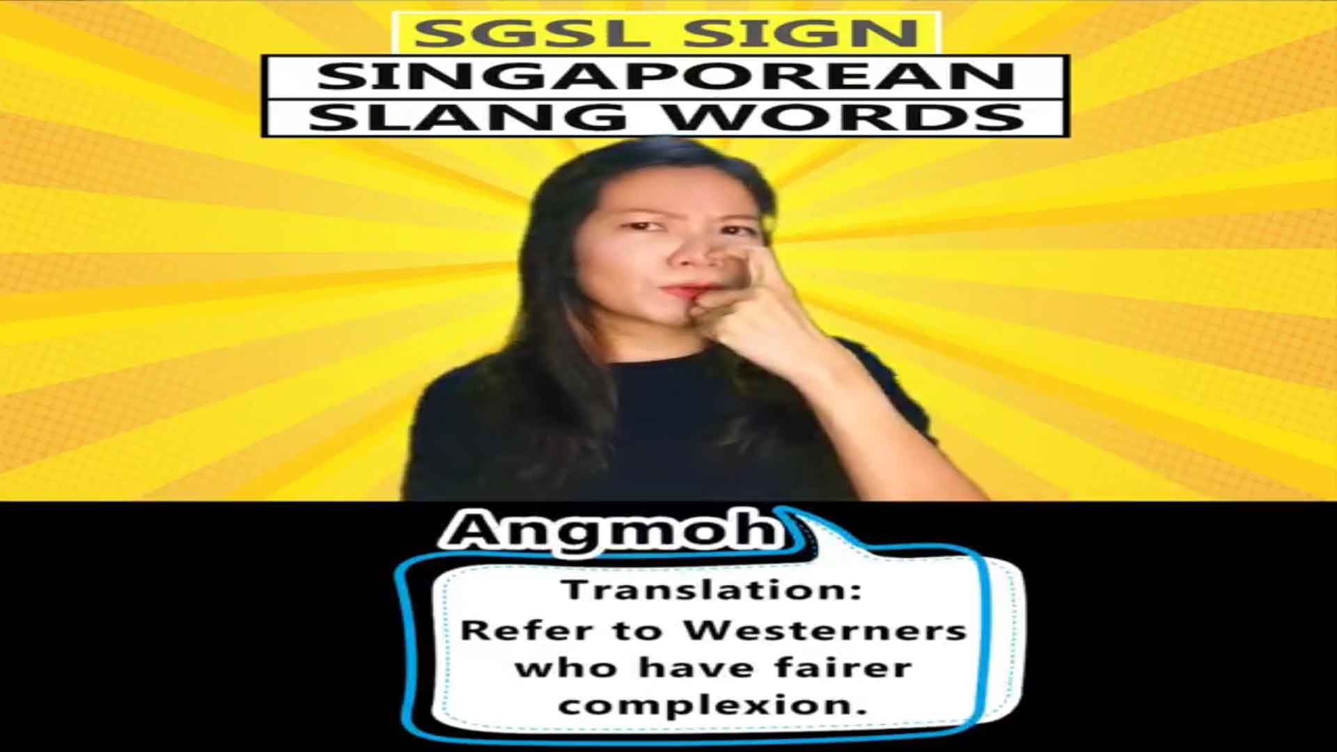 Singapore Sign Language (SgSL) Lesson: Singaporean Slang Words